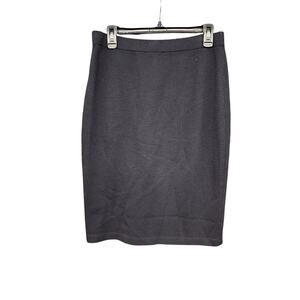 St. John Collection Skirt 10 Vintage Black Basic Professional Stretchy Pencil
